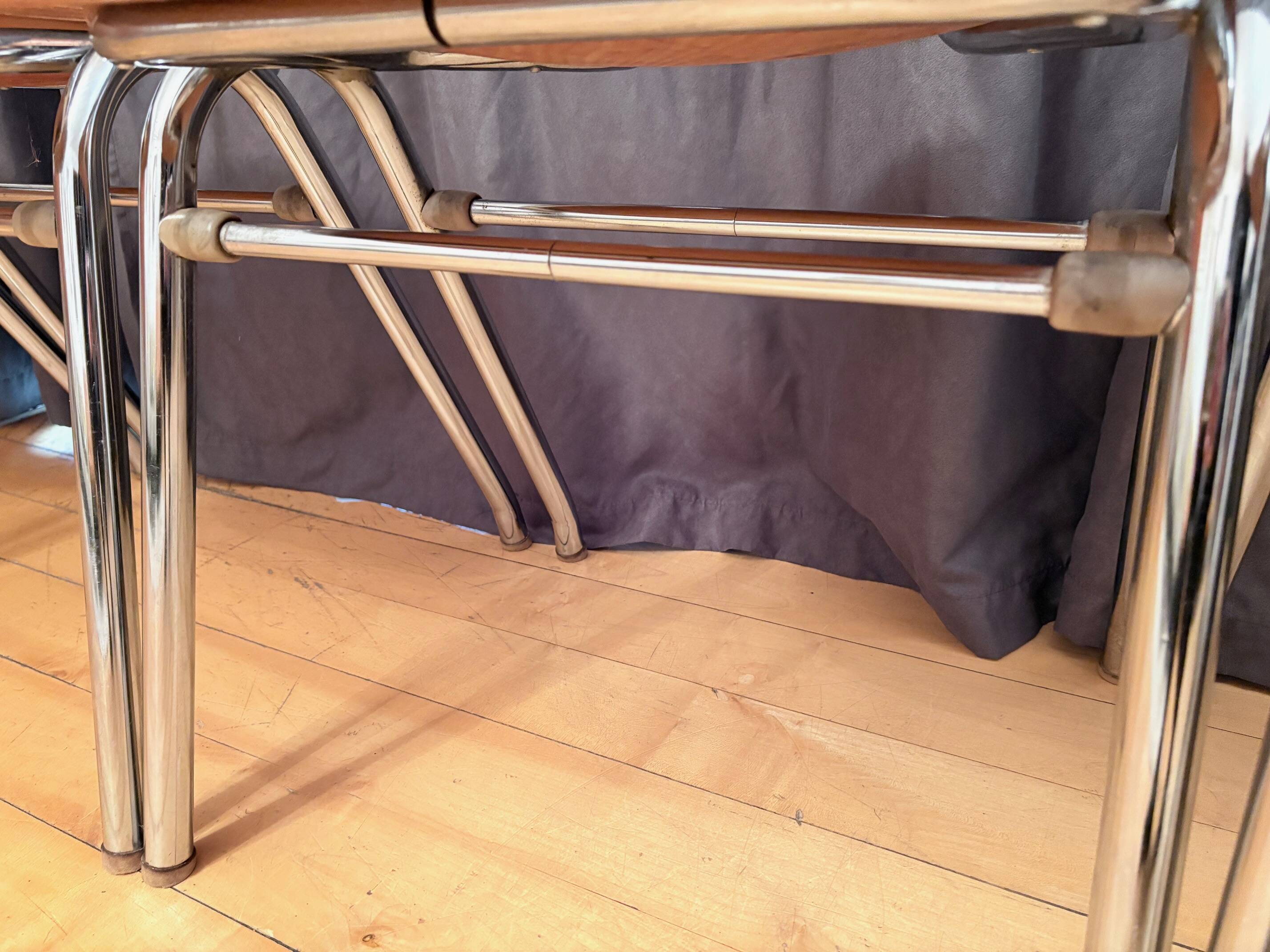 Set of six KN-38 chairs designed by Karl Nothhelfer for VS Möbel, Germany,