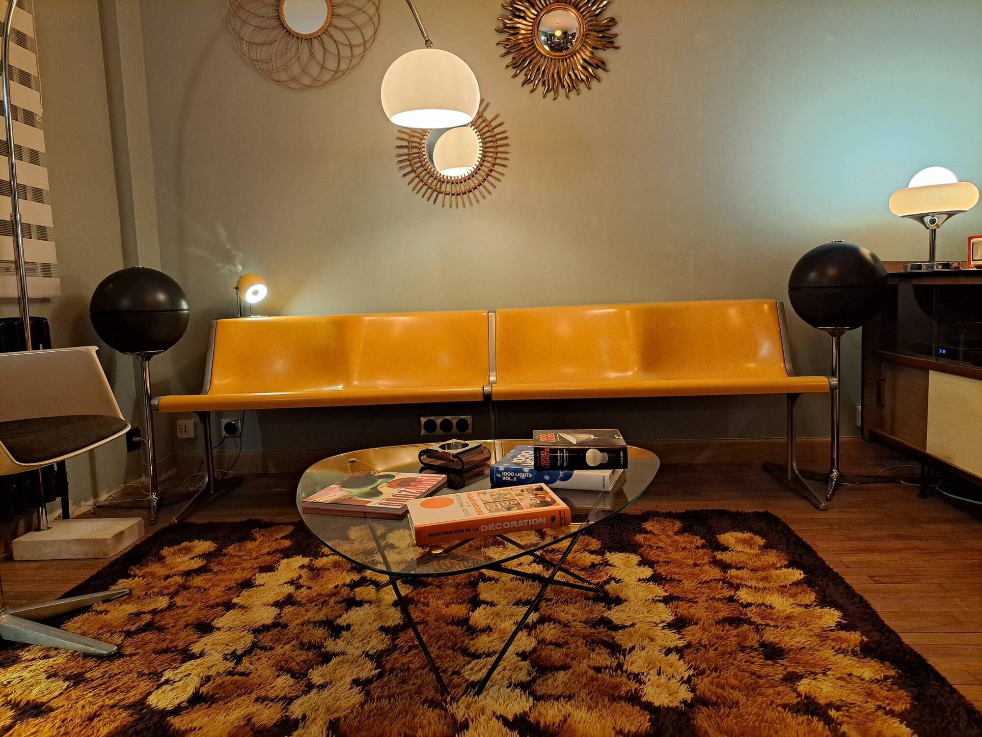 Friso Kramer 4-seater bench for Wilkhahan 60-70's