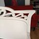 Art Nouveau wooden bench, colonial style, period, renovated.