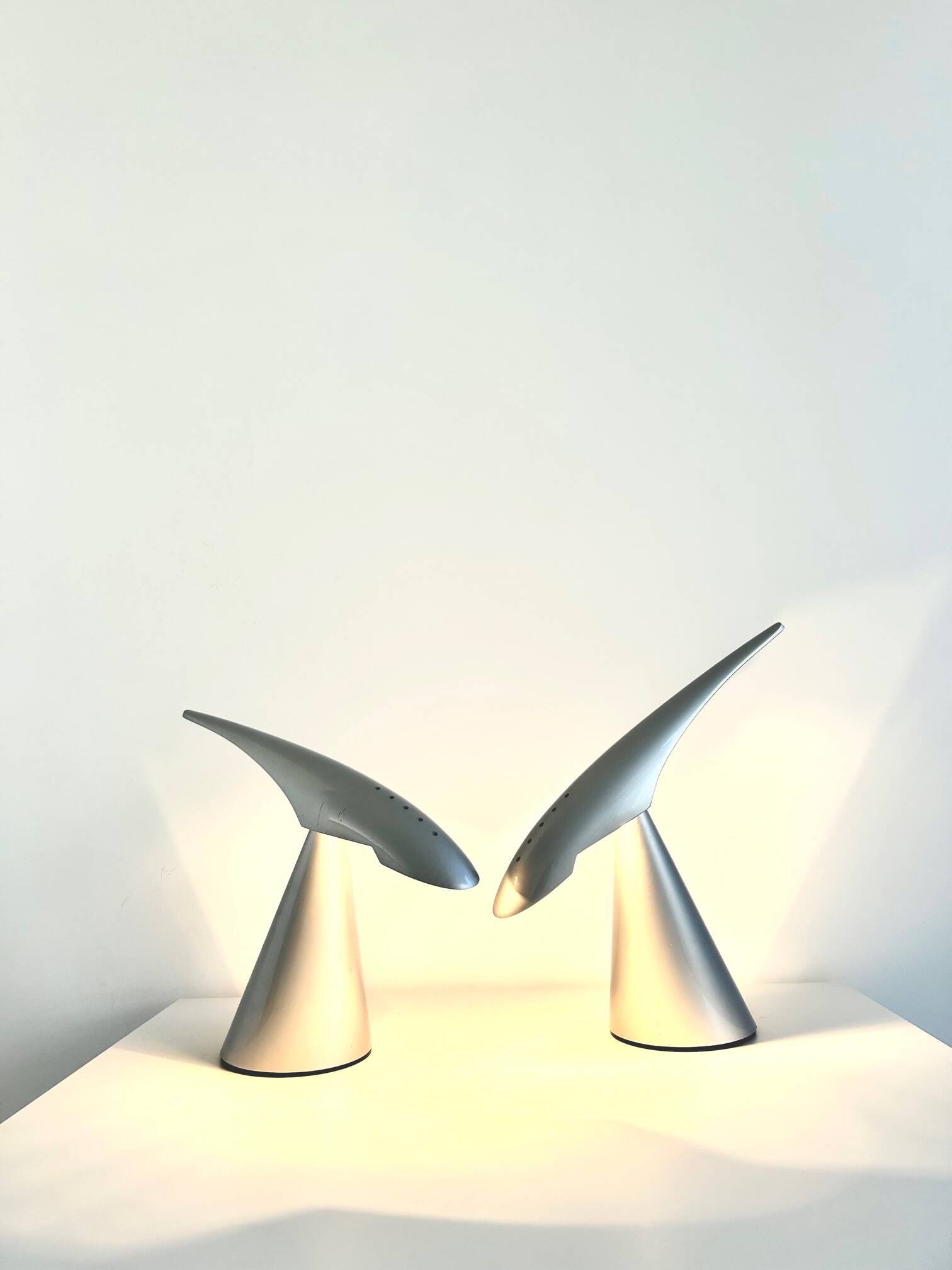 Pair of Ran desk lamps by Peter Naumann for ClassiCon 1990s