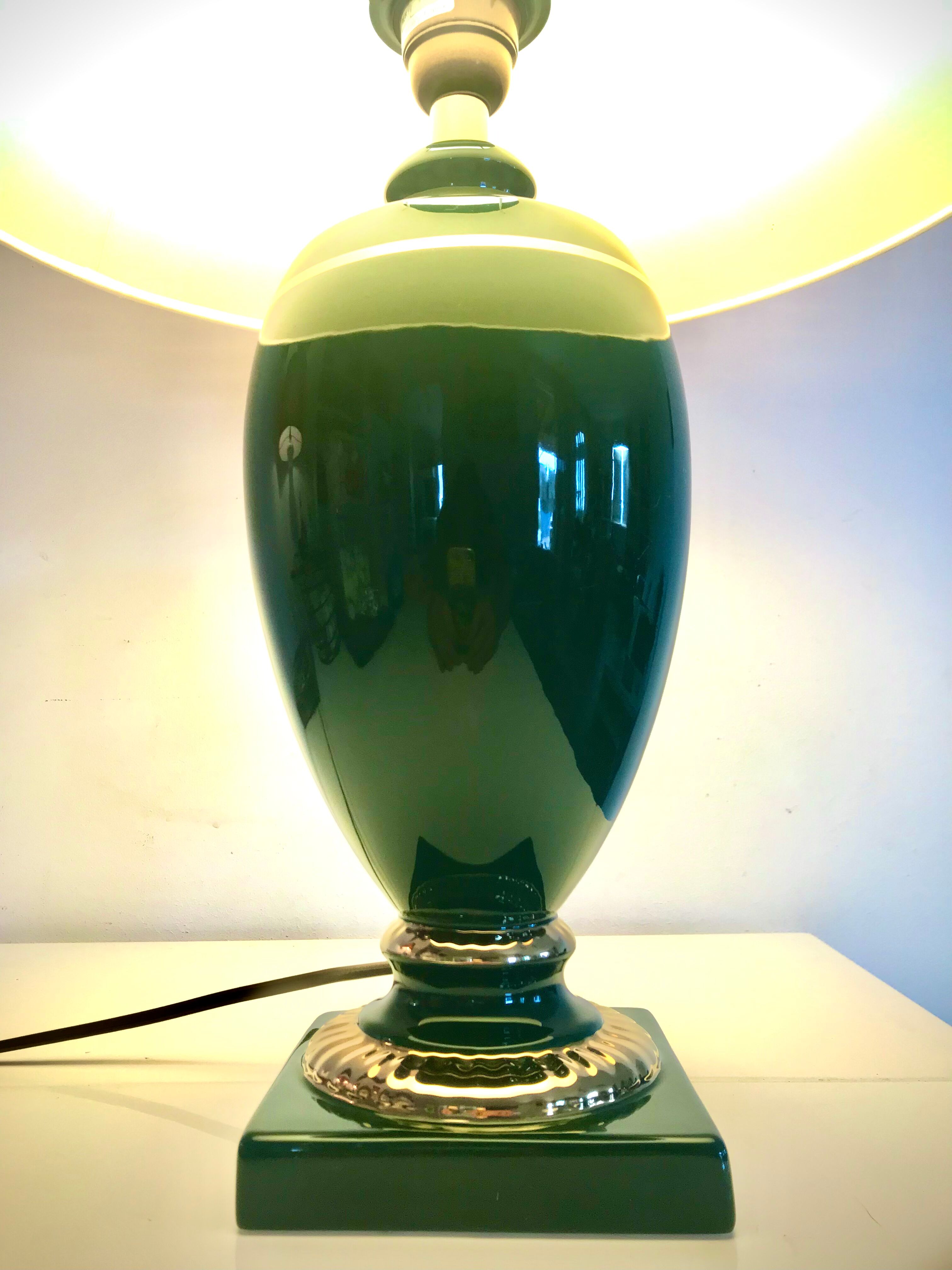 Lampe année 70 céramique signature Louis Drimmer