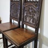 Paire de chaises bretonnes fin 19e siècle