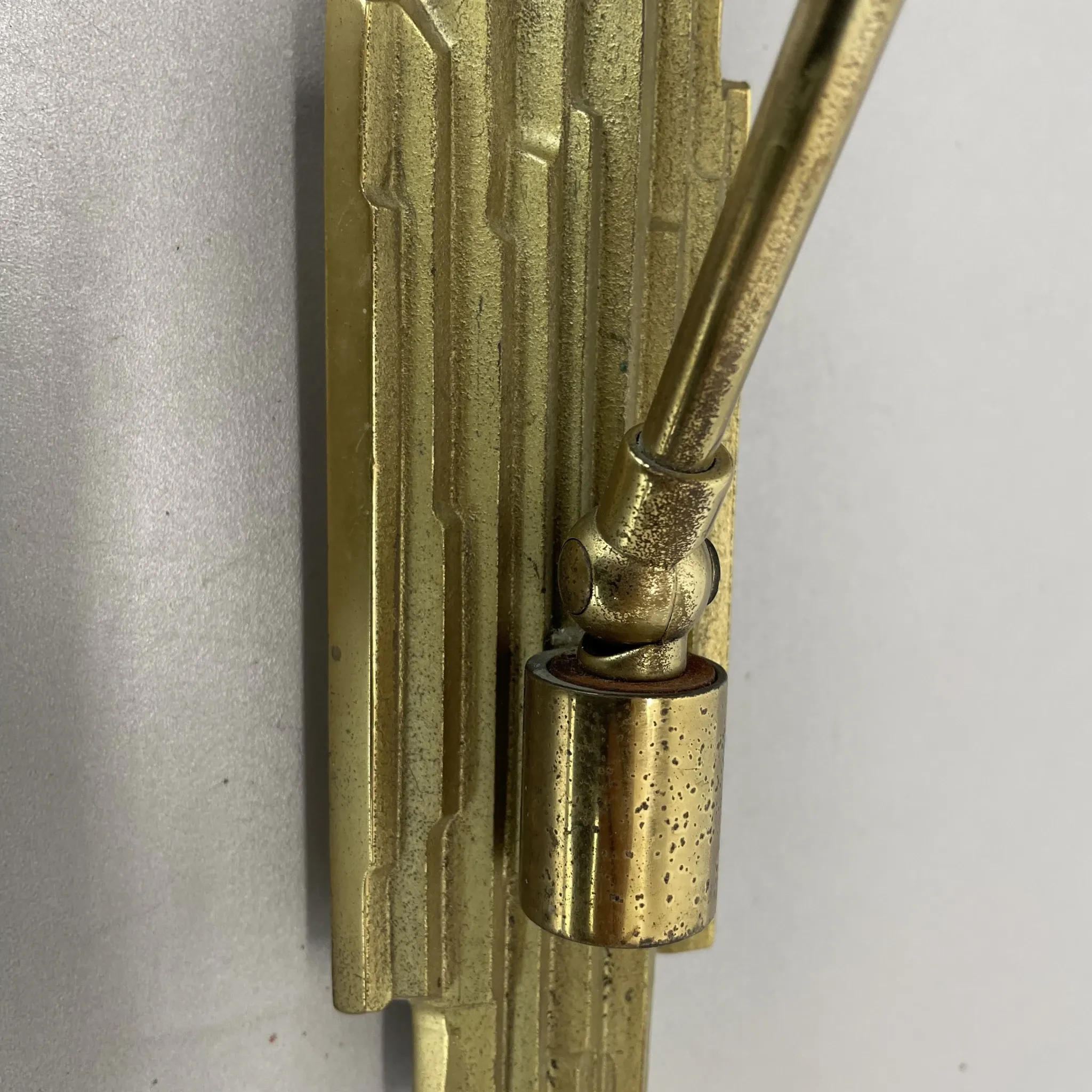 Rare Adjustable Theatre Wall Light in Brass in the Style of Stilnovo, Italy 1950s