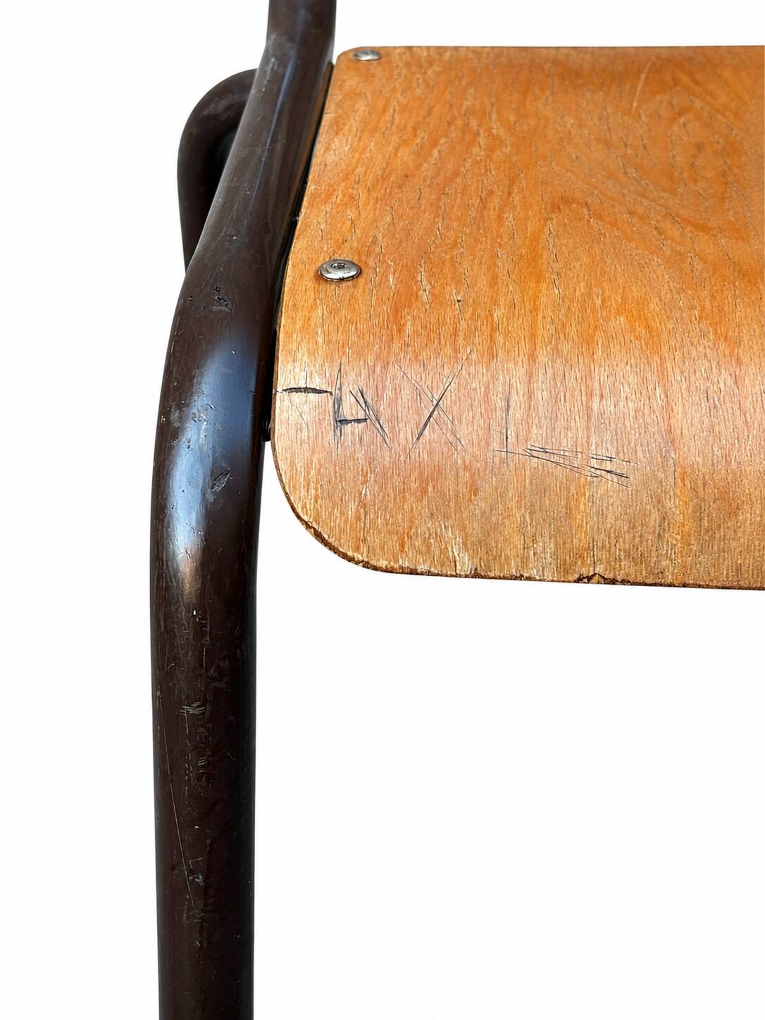 4 vintage school chairs