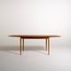 Scandinavian extendable teak and beech dining table, 1950s-60s