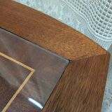 Wood and glass coffee table