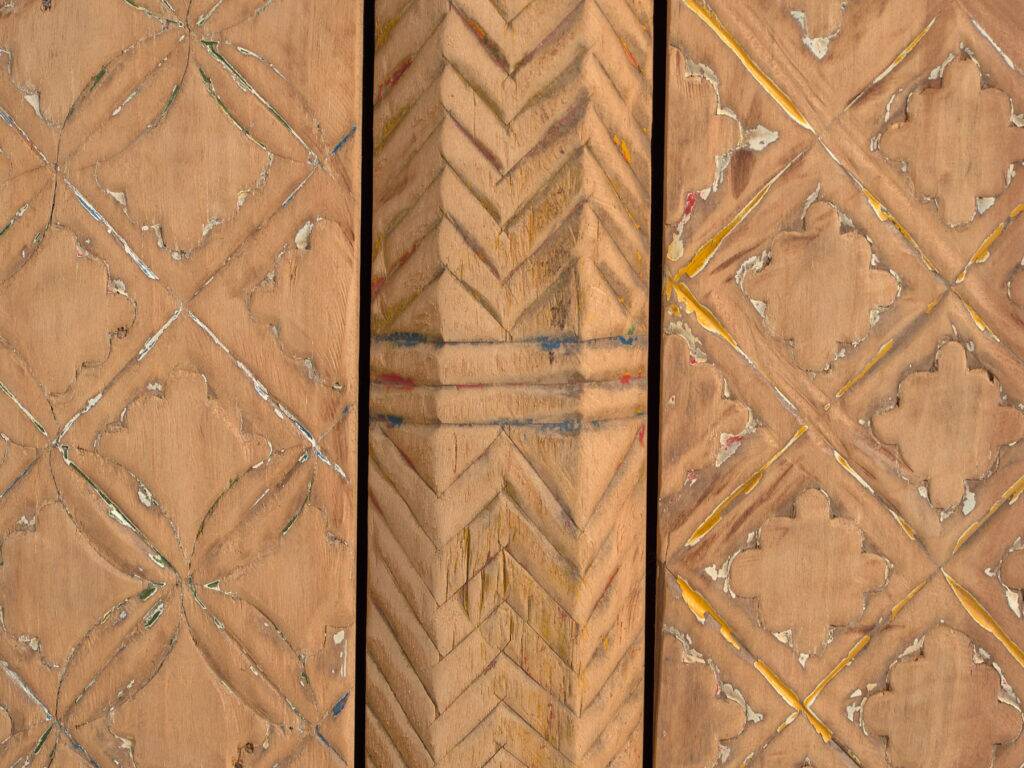 Old carved pine wood buffet – China, circa 1900