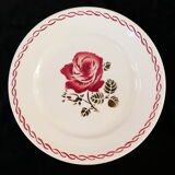8 flat plates badonviller rose red