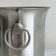 small matte silver metal ice bucket