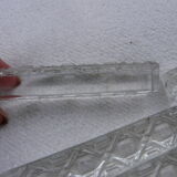 Set of twelve crystal knife holders in their box