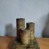 Stone candle holder