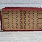 1970s, Danish "Spanish" sofa, original condition, furniture velour, ash wood legs.