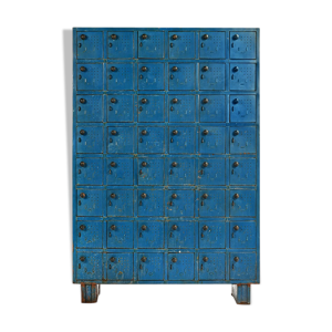 meuble d’atelier bleu