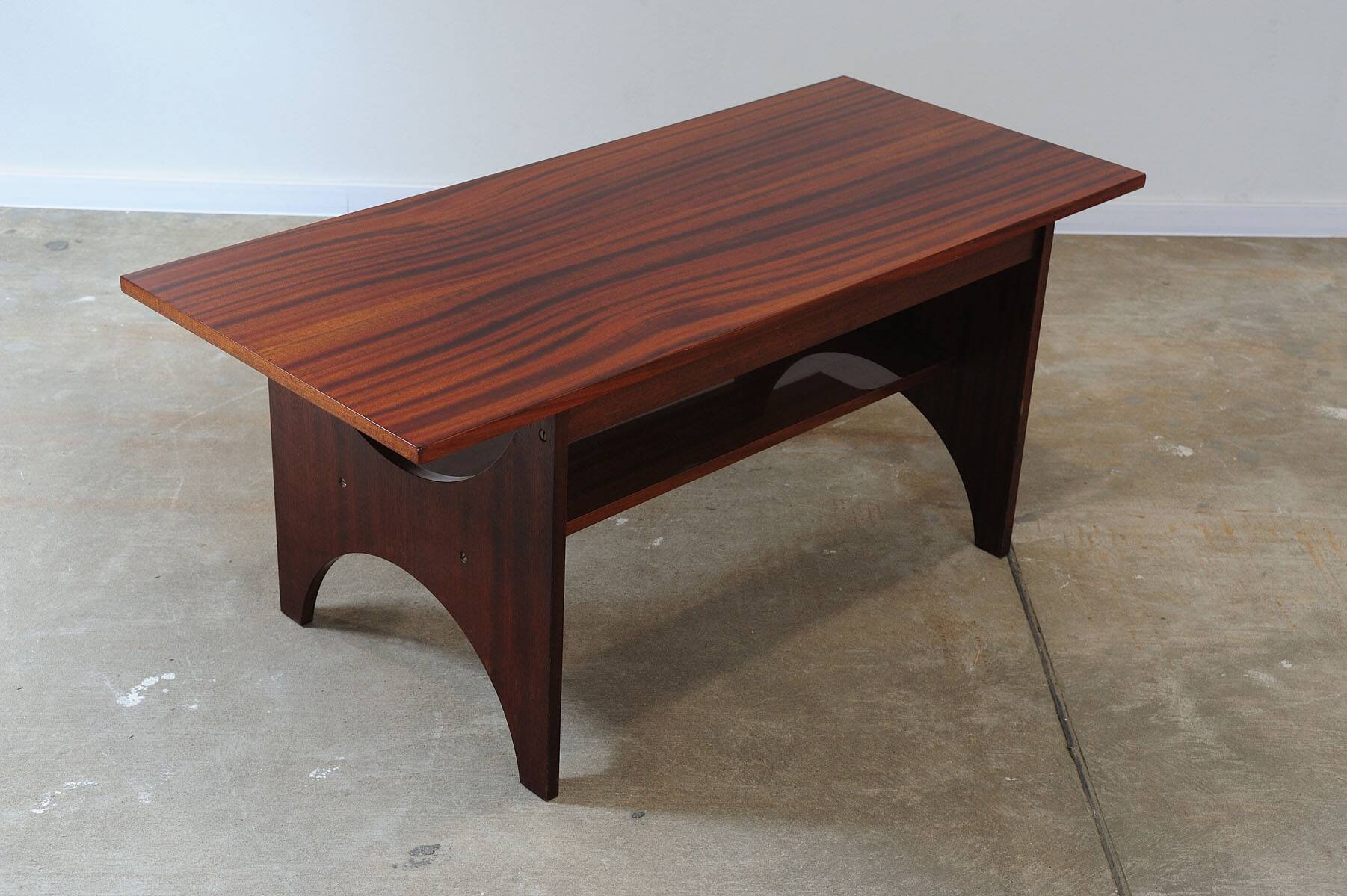 Mid century modern mahogany Coffee Table, 1970´s, Soviet Union