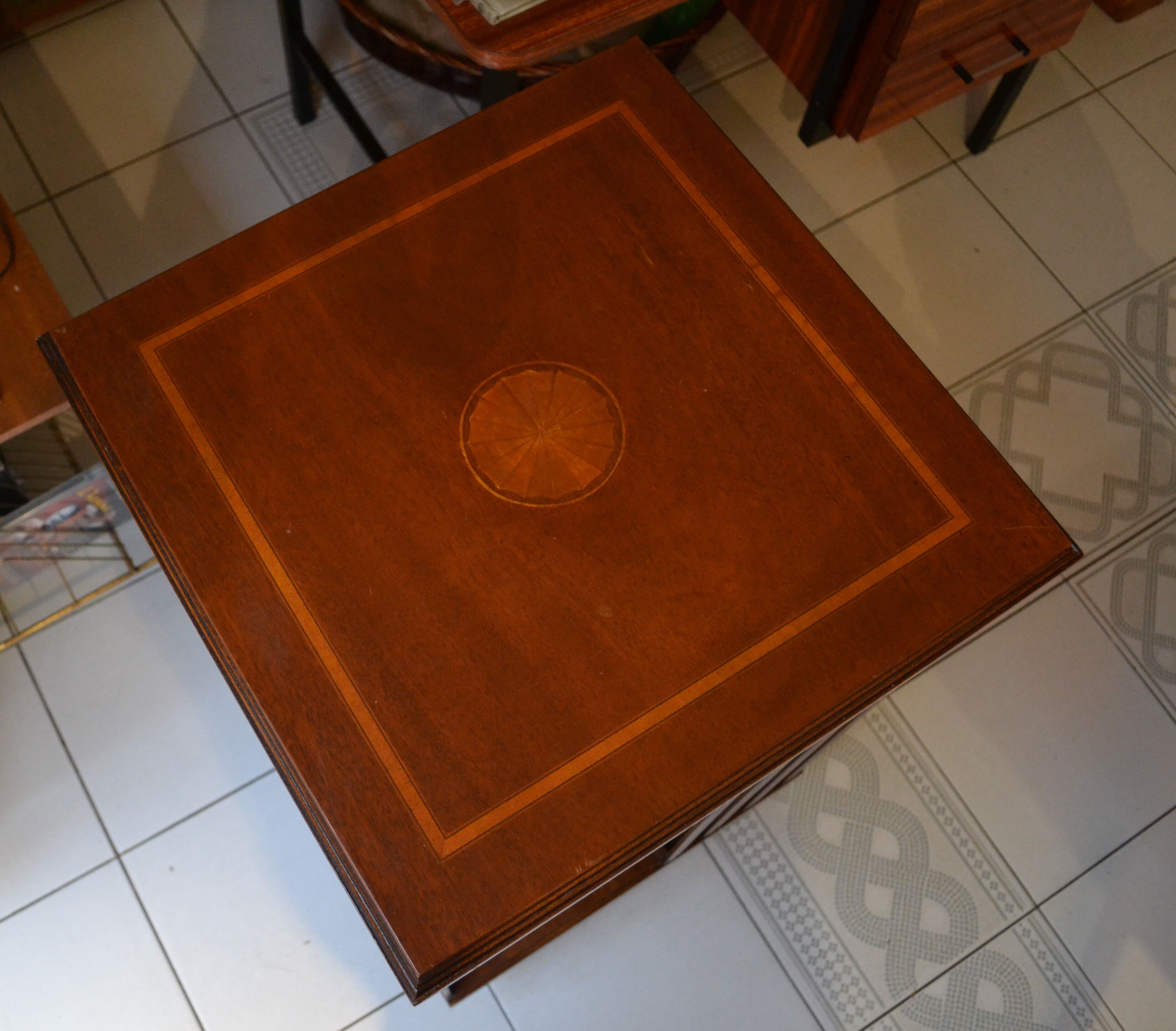 Vintage English revolving library