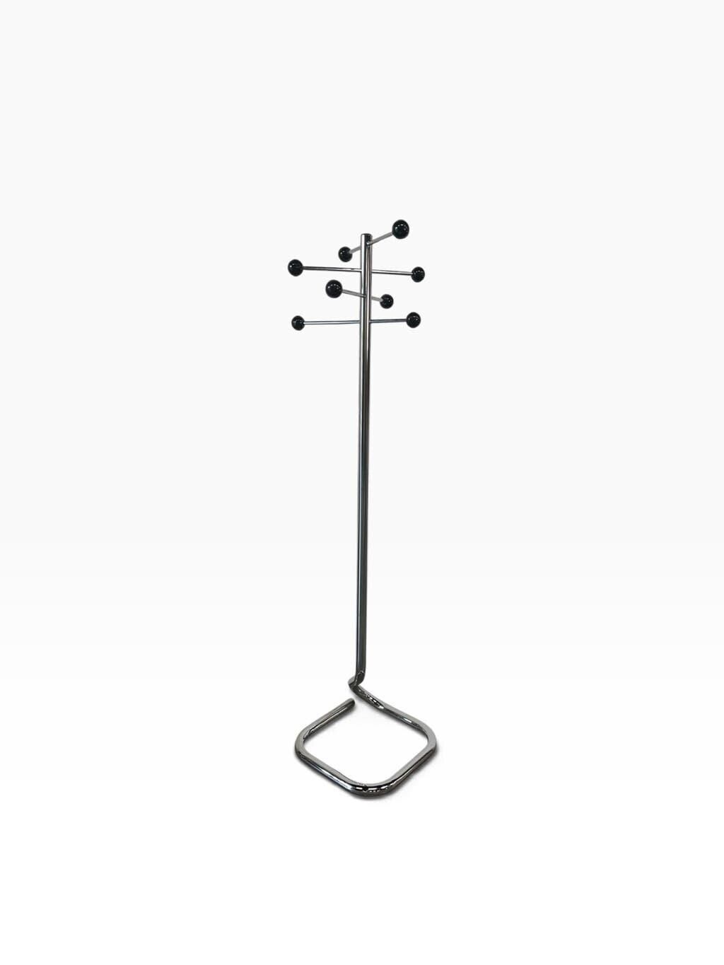 Chrome vintage coat stand / floor coat rack
