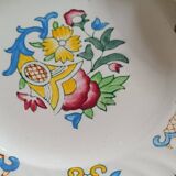 Set of 8 vintage Longwy Vieux Rouen dessert plates