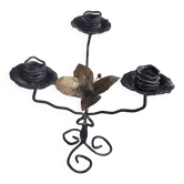 Vintage wrought iron candlestick