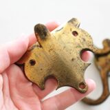 Large antique piano handles, old bronze, hardware.