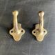 Antique gold-plated brass wall hook
