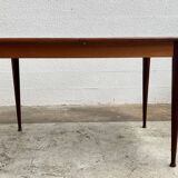 Scandinavian teak table with extension