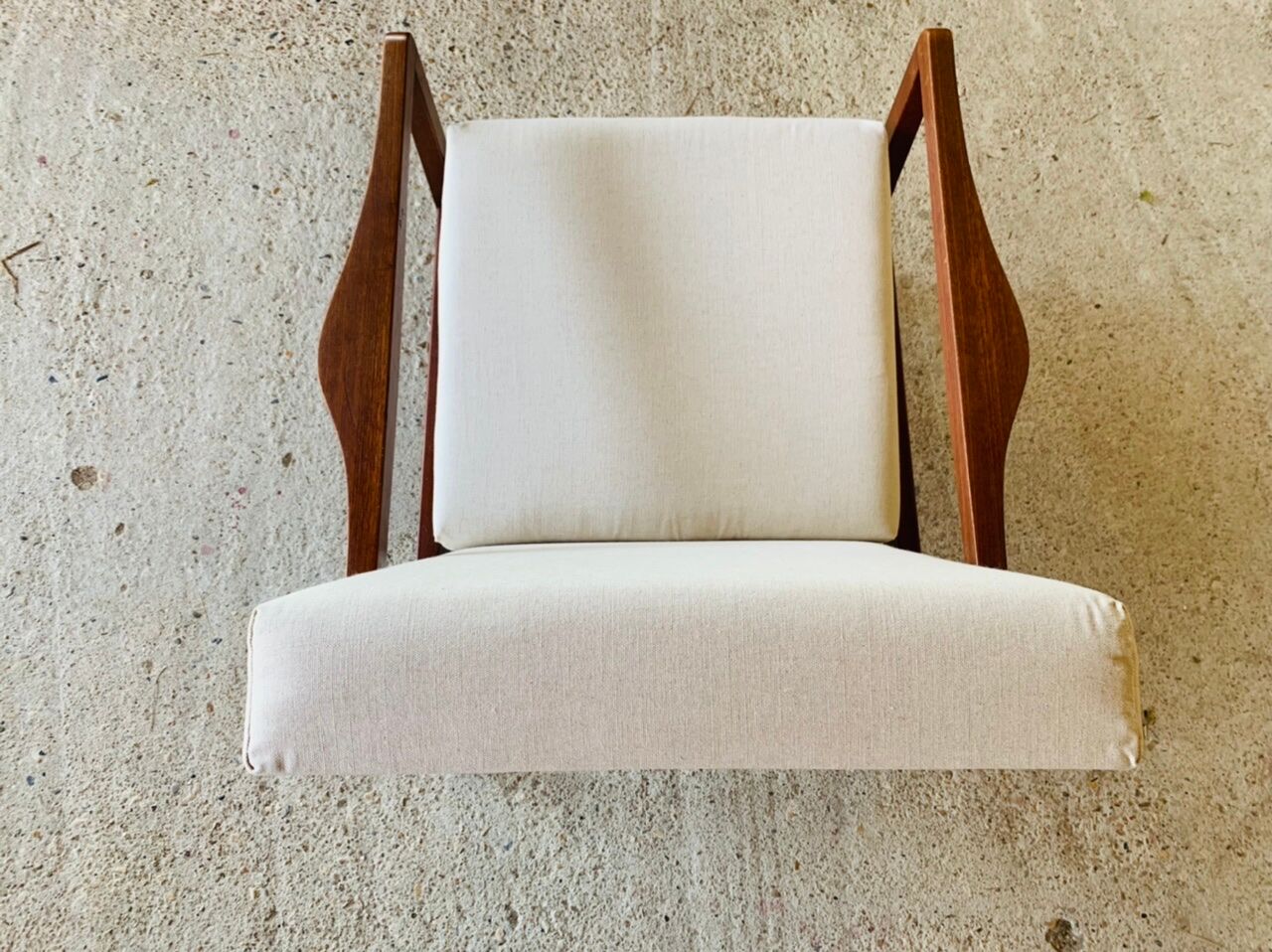 Vintage Scandinavian Teak Armchair, Circa 60's