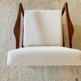 Vintage Scandinavian Teak Armchair, Circa 60's