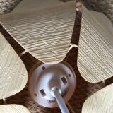 Small beige fabric flower 70's suspension