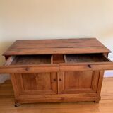 Old buffet in solid cherry Provençal origin