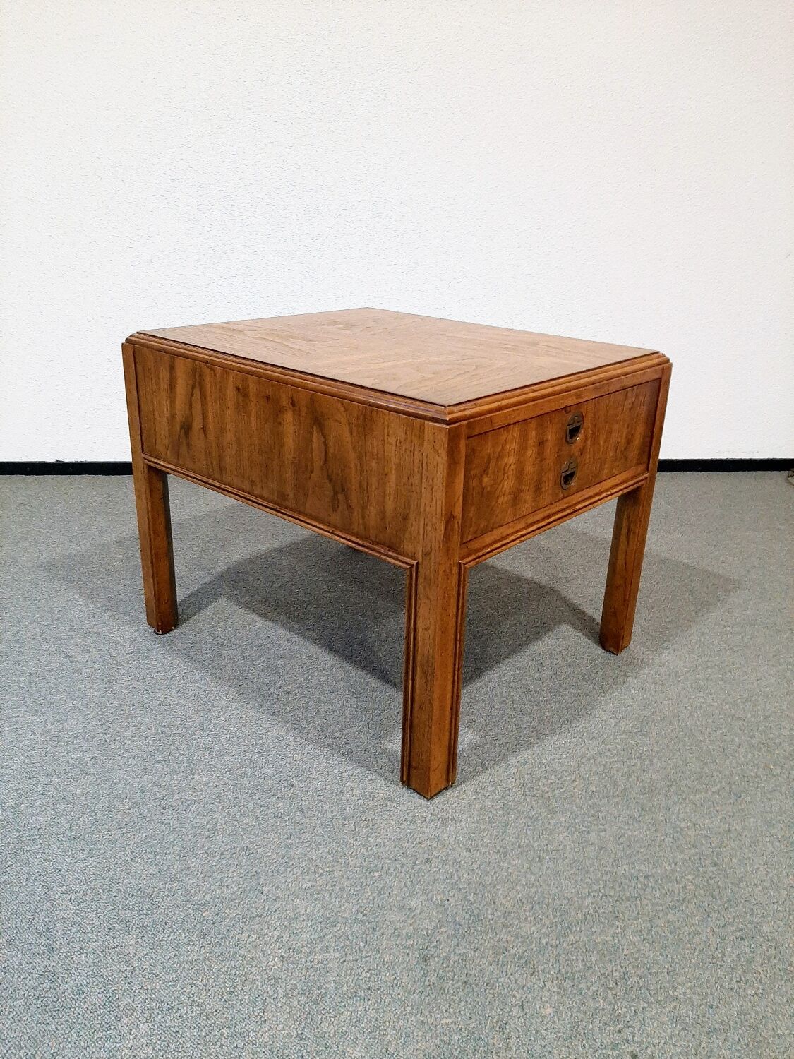 Vintage Drexel walnut bedside table, 1960