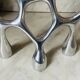 Vintage aluminium cast iron candlestick
