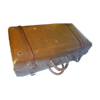 Old leather suitcase