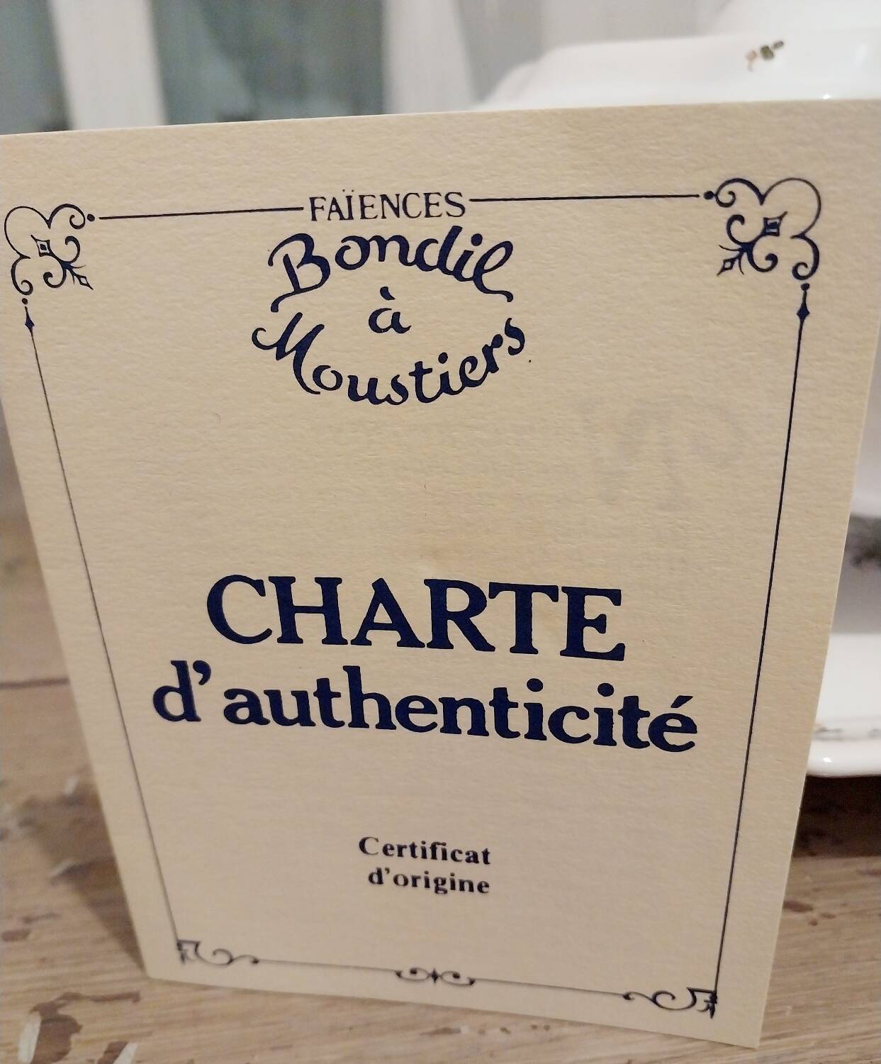 Tureen and platter signed Bondil in Moustiers, Provençal art earthenware