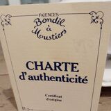 Tureen and platter signed Bondil in Moustiers, Provençal art earthenware