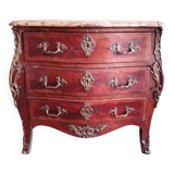 Commode en marqueterie style louis XV