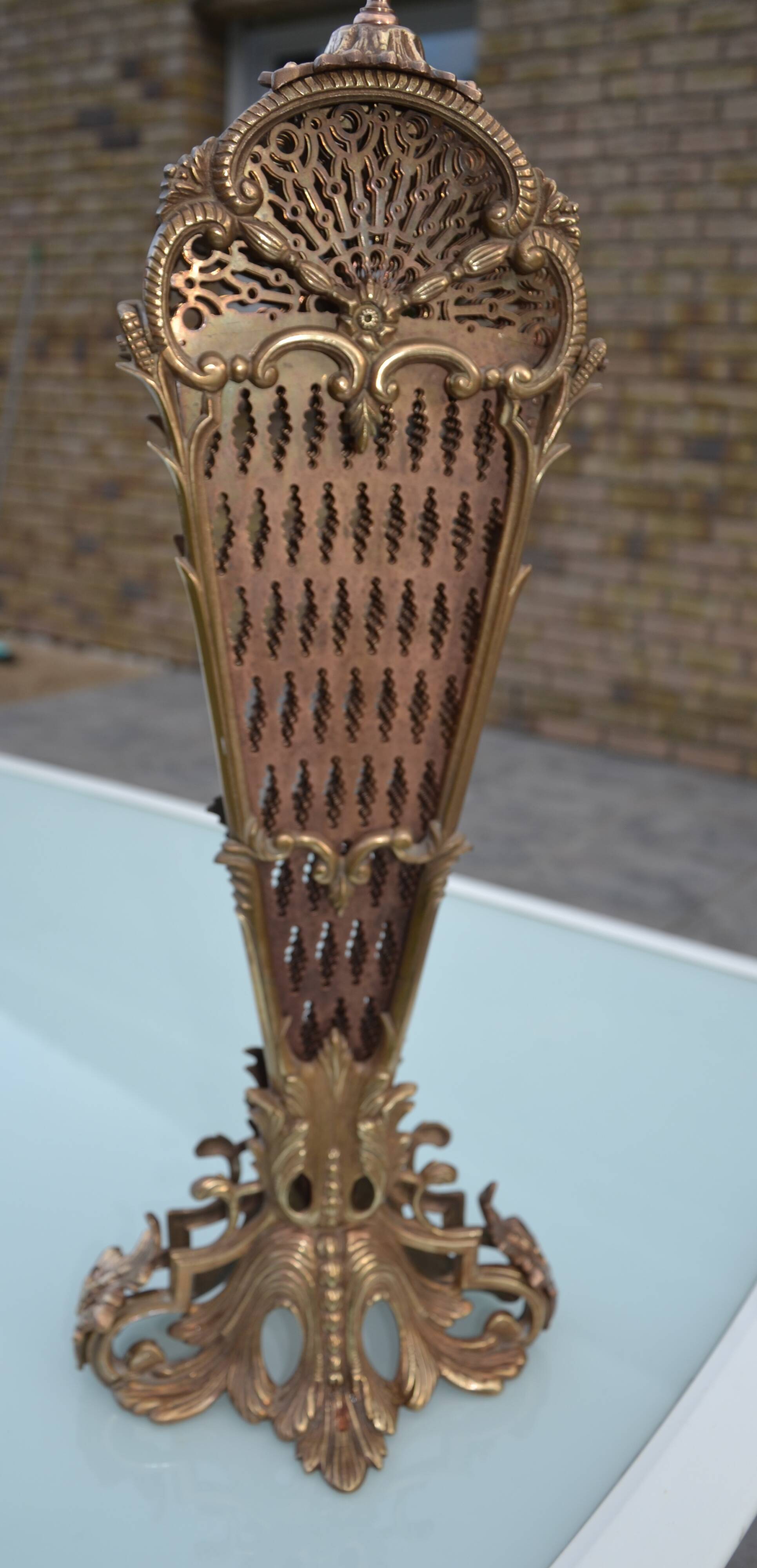 Pare cheminée/pare feu bronze fin 19ème