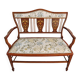 Antique Edwardian Two-Seat Mahogany Canapé with Marquetry
