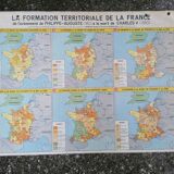 Ancienne carte scolaire MDI / Formation territoriale de la France