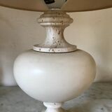 Vintage travertine lampfoot