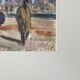André Duculty (1912-1990) Watercolor on paper "The Tuileries Garden in Paris" Signed below
