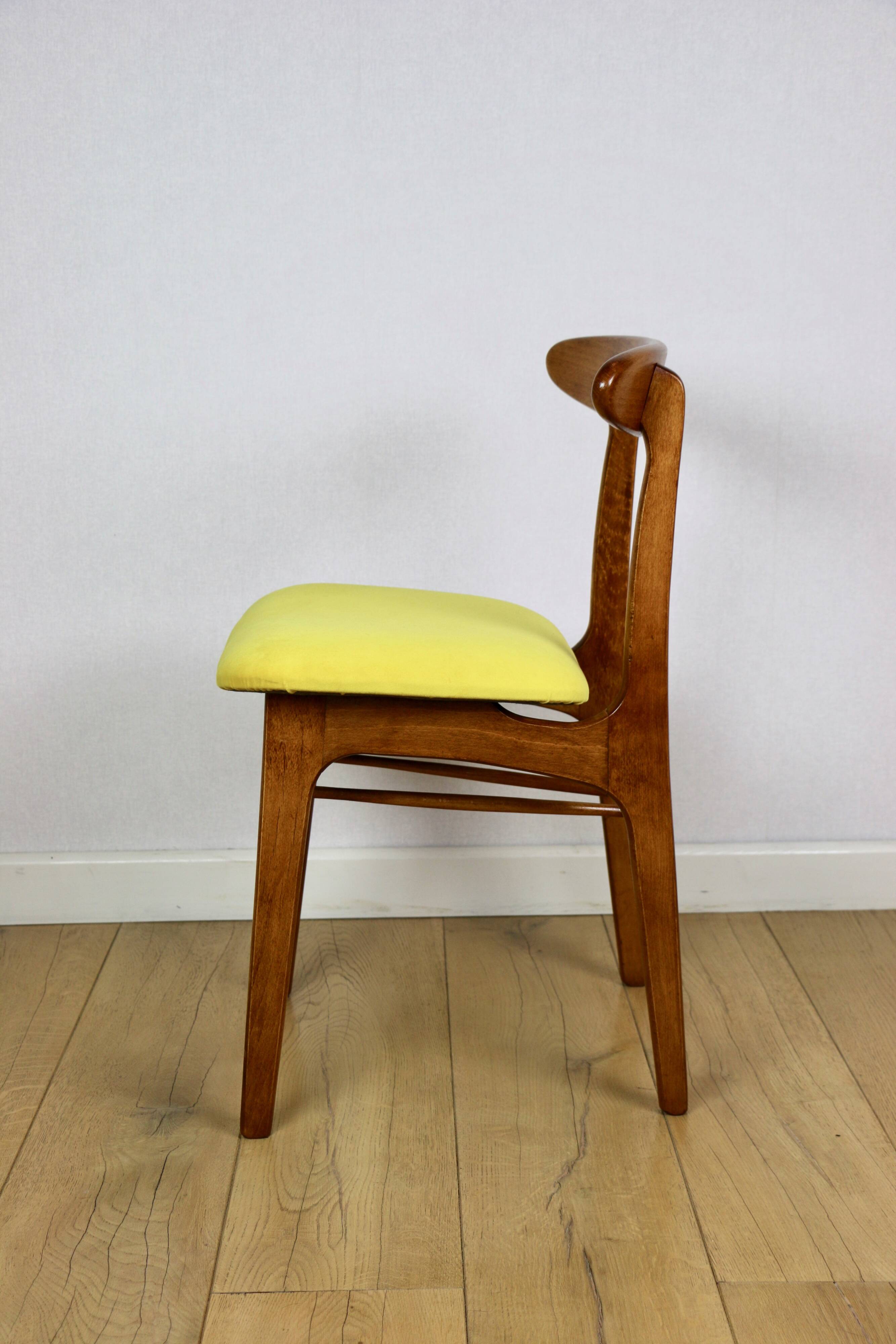 Hałas vintage chairs yellow vintage - set of 4 - great set