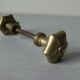 Old Pair of Bronze Door Handles Brass Metal Antique Locksmith