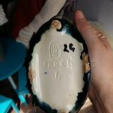 Signed dl earthenware basket