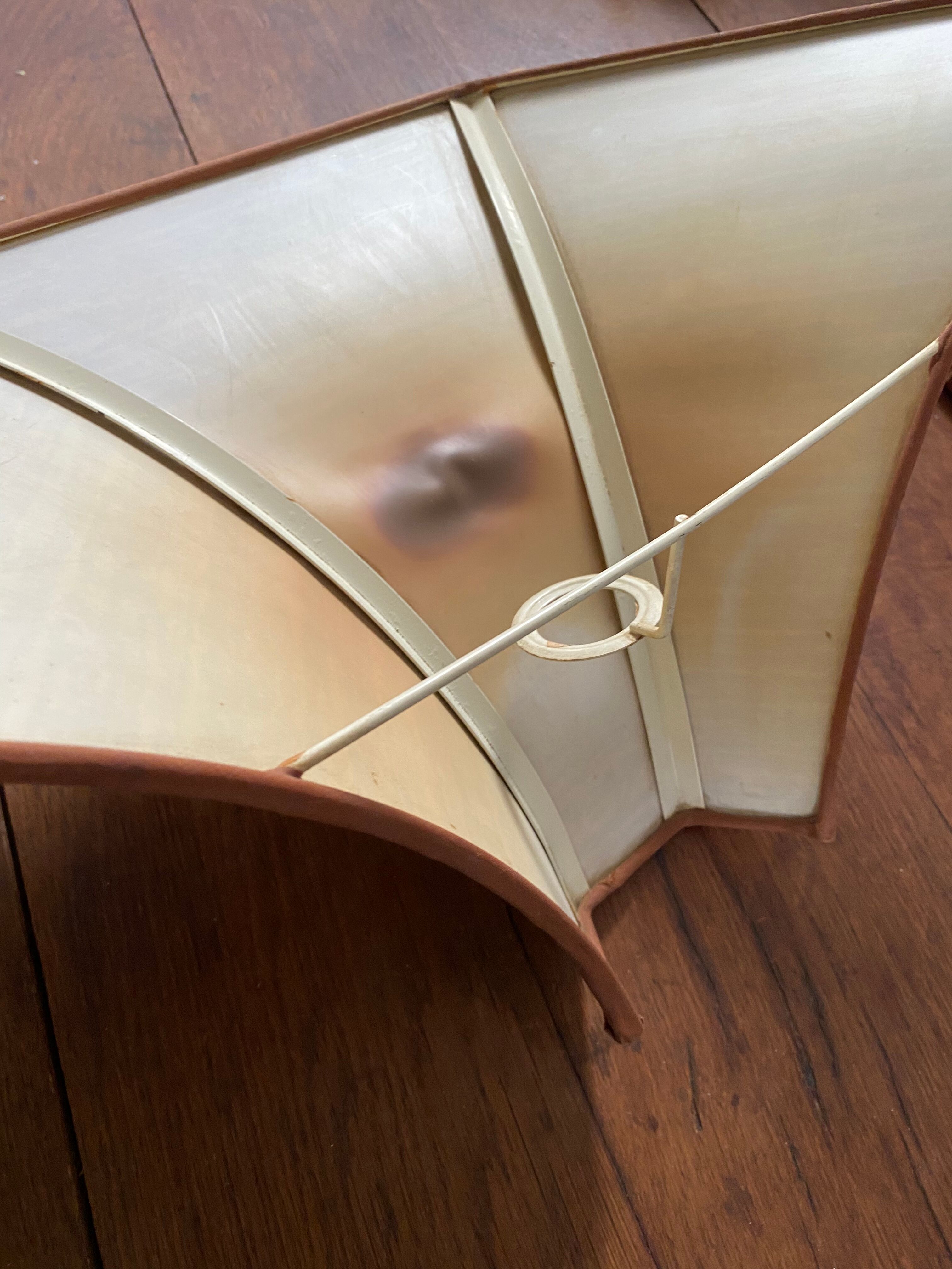 Wall lamp in woven straw 80s