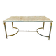 Vintage marble and brass coffee table circa 60's