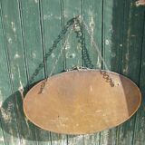 Oval art deco mirror