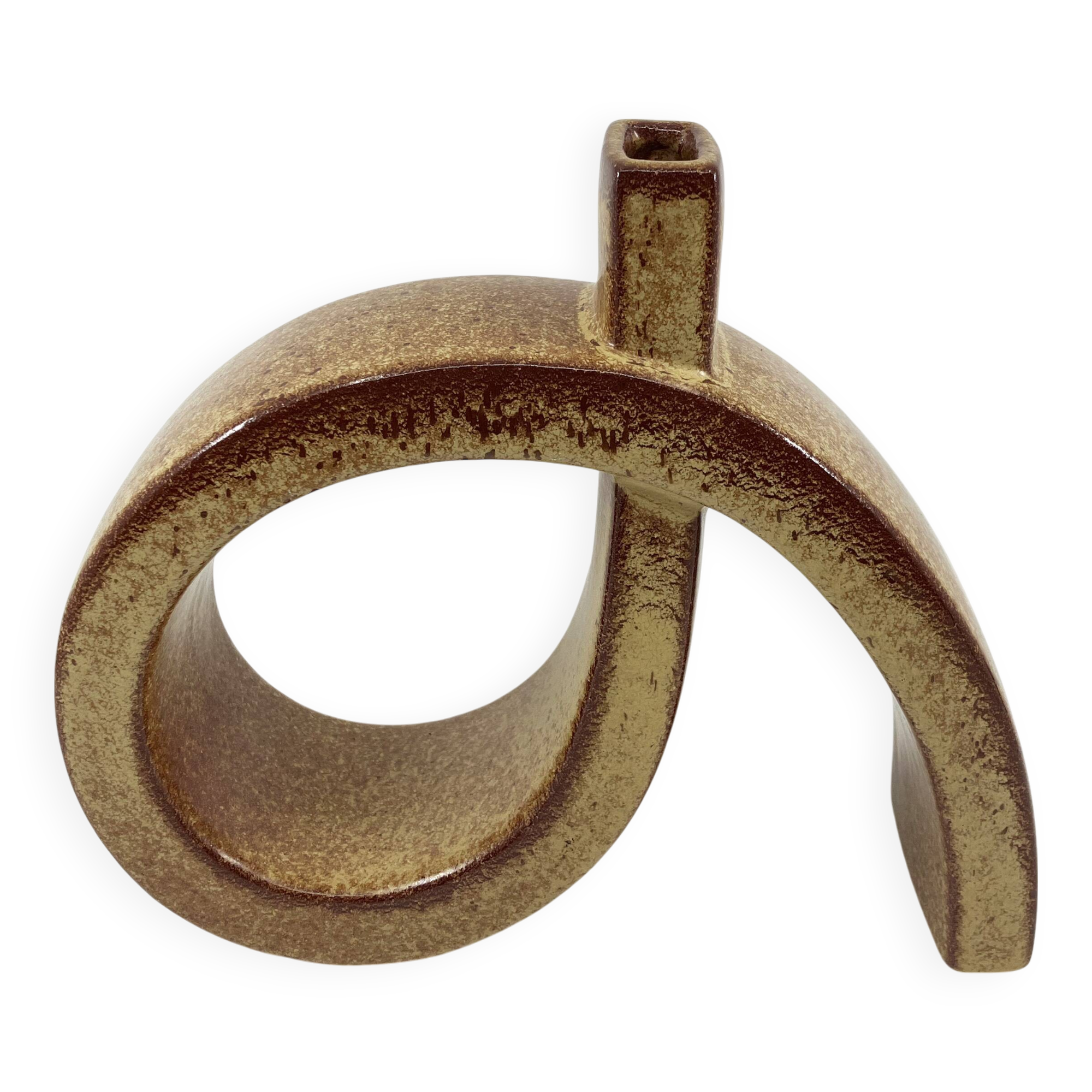 Ceramic sculpture vase • Roberto Rigon • Bertoncello • Italy • 60/70