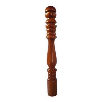 Large vintage turned wooden pepper mill