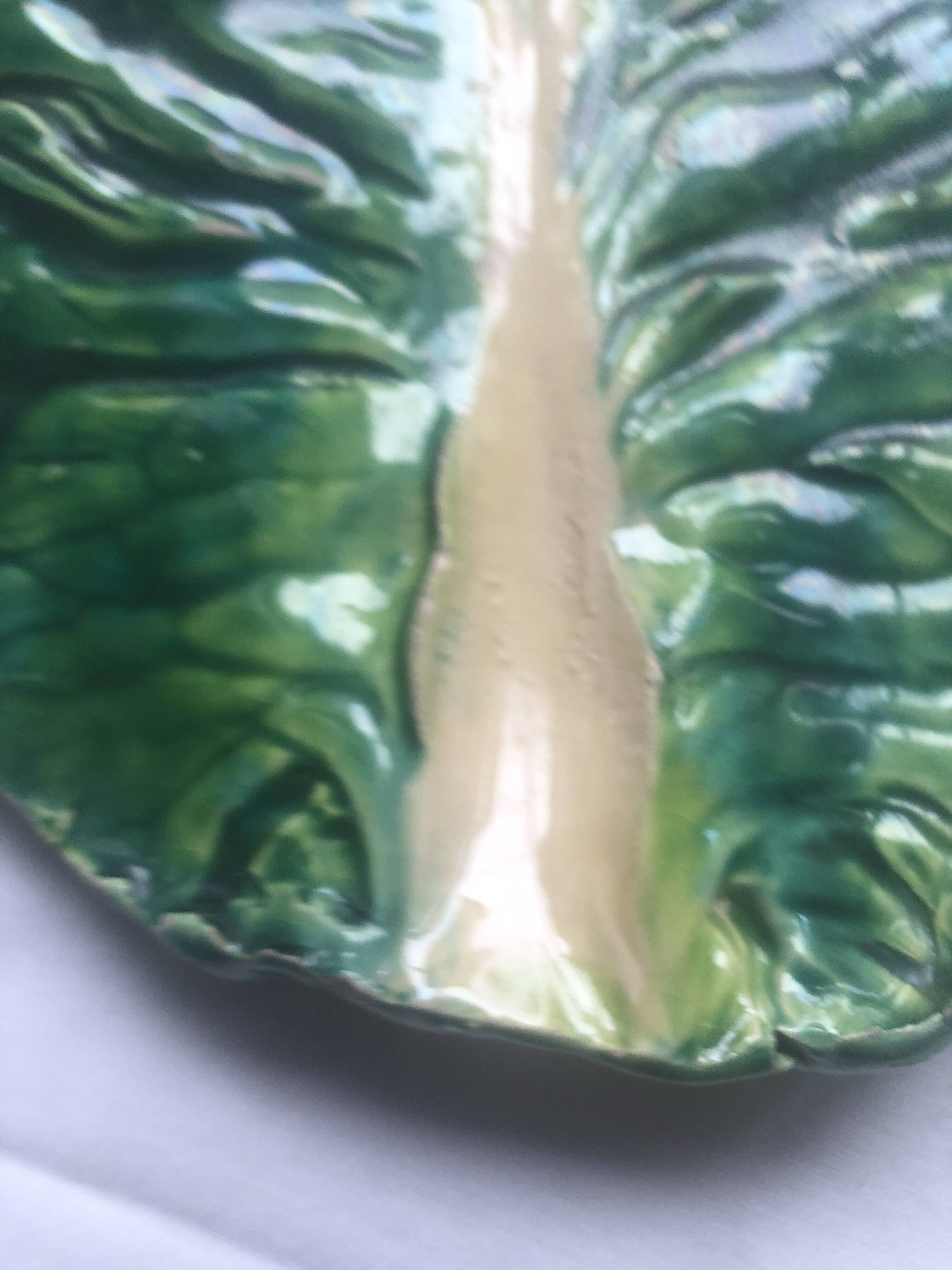 Unique cabbage leaf trinket tray