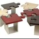 Rare "puzzle" coffee table - 6 modules - 70s